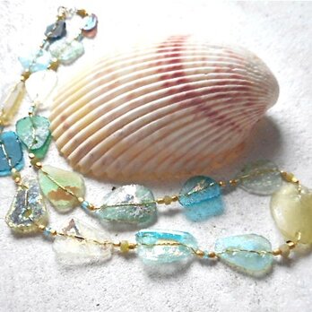 ancient roman glass necklace Bの画像
