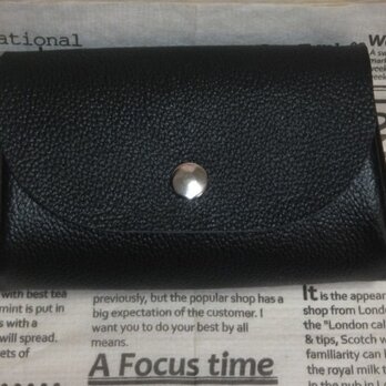 アコーディオン財布（黒シボ）の画像