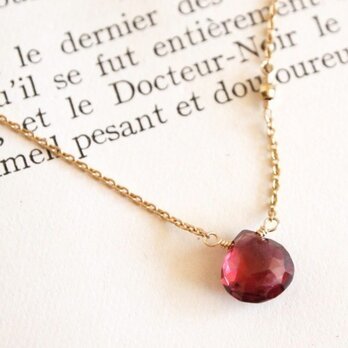 14KGF Garnet Necklaceの画像