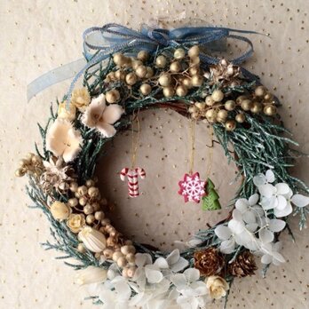 Xmasミニオーナメントのミニリース