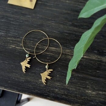 freedom birds アフリカンターコイズピアス #2