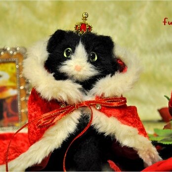 羊毛フェルト*猫の王様 ケットシーの画像