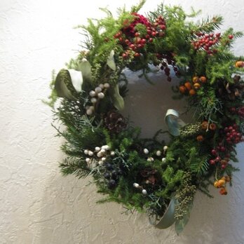 Happy Christmas wreathの画像