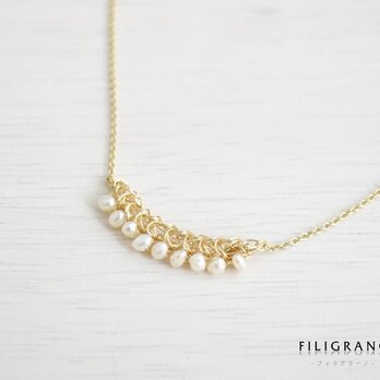 crevette ネックレス（淡水パール）