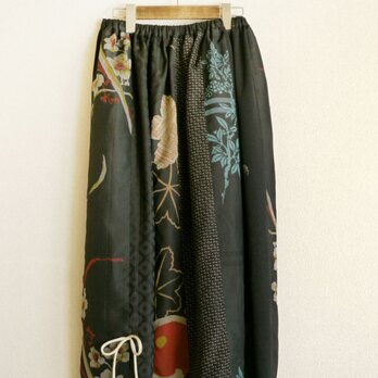 黒系着物6種からのロングスカートの画像