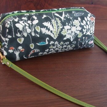 3way長財布ポシェット、リバティ×スエード...yoshie