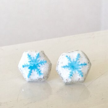 雪の結晶＊六角形の画像
