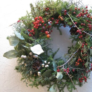 r様御予約Happy CHristmas-wreathの画像