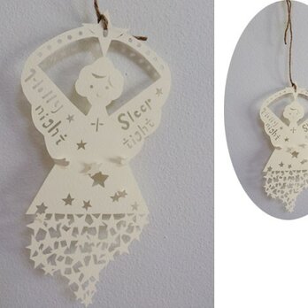 Paper Cutting"Angel with Stars"の画像