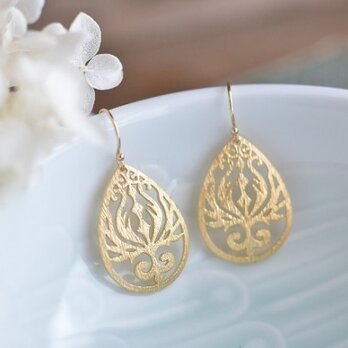 14kgf★Peacock Teardrop Pierce