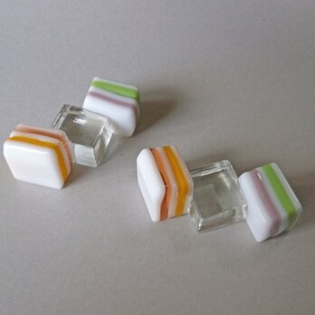 64 ガラス箸置き　キャンディ　2個組