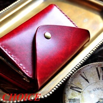 革の宝石・ルガトー・コインキャッチャー財布（赤）の画像