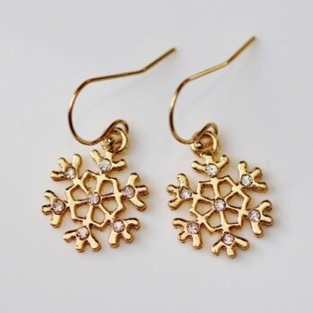 雪の結晶・ピアス