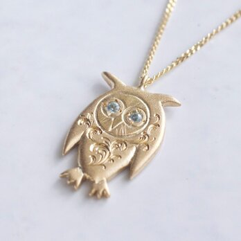 Owl pendant{P026K10}の画像