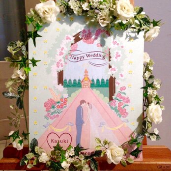 wedding board(welcome board)原画の画像