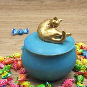 Gold Cat Candy Box-C・ターコイズの画像