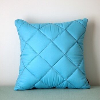 Quilt cushion (M) / ice blueの画像