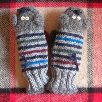 ☆ワンちゃんミトン：グレー