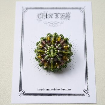 ビーズ刺繍のボタン no.1508の画像