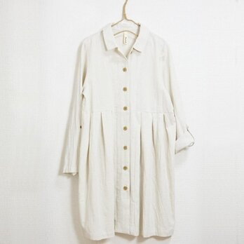 綿麻ワンピース/IVORY