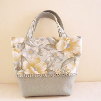 かわいい花柄ミニトートバッグ