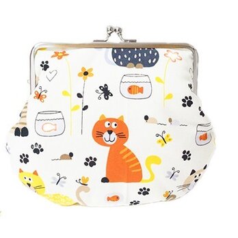 【丸型がま口】　猫さん