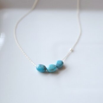Blue turquoise necklace K10