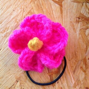 ハイビスカス風ヘアゴム