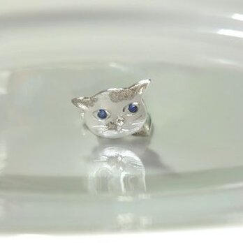 青い目のネコ リング　１の画像