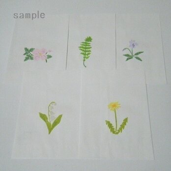 紙バッグセット〈花づくし　春夏－2〉の画像