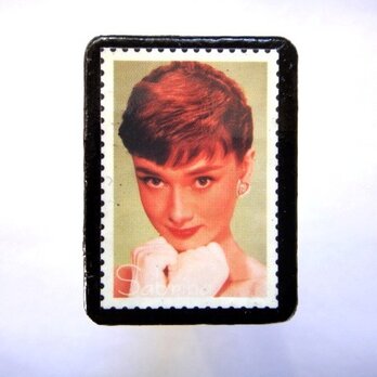 アメリカ 「切手シールブローチ」100の画像