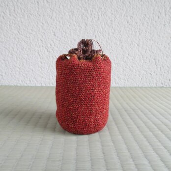 仕覆風巾着：赤