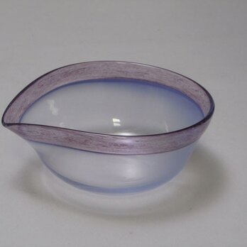 片口五寸鉢　「風のリボン」（紫）の画像