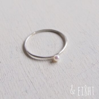 【再販】- Silver - Pearl Ringの画像