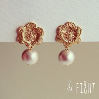 【20%off】-18KGP-　Lacy Earringsの画像