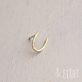 - Brass - Horse Shoe ピアス　（片耳用）の画像