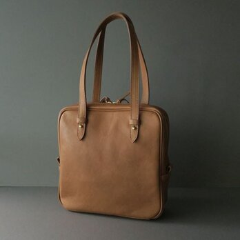 square hand bag (beige)