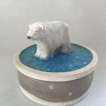 陶のハコ「しろくま」