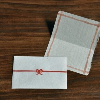 ミニ封筒（カード付き）　白の画像