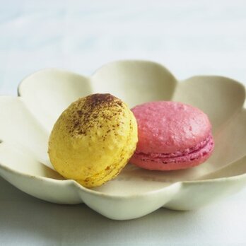 マカロンイエロー・花の小皿