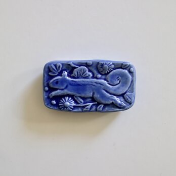 はしまくら　リス　青