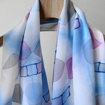 パステルカラー手染めシルクストールA