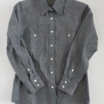 ダンガリーのシャツジャケット