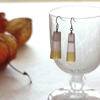 光をためる・ガラスモザイクのピアス