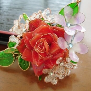 Spring Splash(クリップ付ブローチ）