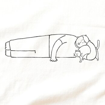 『くぐるネコ 男子』 猫 選べます Tシャツ 半袖の画像