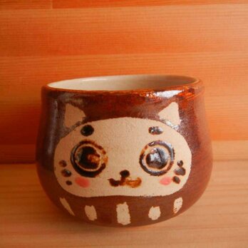 猫だるまカップ：3の画像