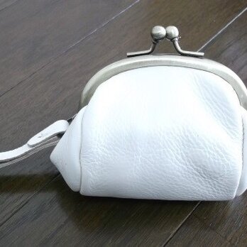 がま口ポーチ(アイボリー)