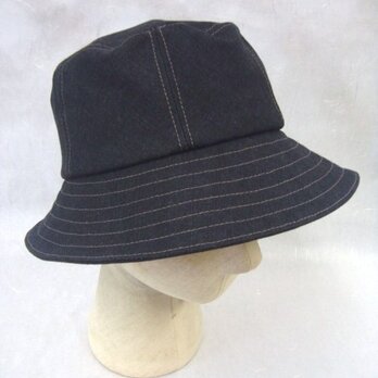 sold out 黒いデニムの帽子の画像