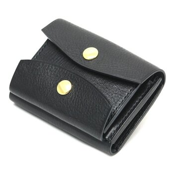 コイン&カードポケットつきパスケース(Black)
